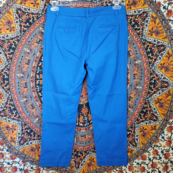 Larry Levine Petite Bright Blue Flate Front Slant Pockets Pants Womens 6P. - Picture 2 of 11